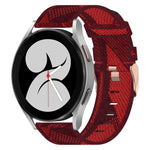 Correia de relógio em nylon trançado 20mm, para Samsung Galaxy Watch5 40mm, para Samsung Galaxy Watch5 44mm, para Samsung Galaxy Watch5 Pro 45mm, para Samsung Galaxy Watch4 40mm, para Samsung Galaxy Watch4 44mm, para Samsung Galaxy Watch4 Classic 46mm