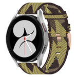 Correia de relógio em nylon trançado 20mm, para Samsung Galaxy Watch5 40mm, para Samsung Galaxy Watch5 44mm, para Samsung Galaxy Watch5 Pro 45mm, para Samsung Galaxy Watch4 40mm, para Samsung Galaxy Watch4 44mm, para Samsung Galaxy Watch4 Classic 46mm