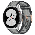 Correia de relógio em nylon trançado 20mm, para Samsung Galaxy Watch5 40mm, para Samsung Galaxy Watch5 44mm, para Samsung Galaxy Watch5 Pro 45mm, para Samsung Galaxy Watch4 40mm, para Samsung Galaxy Watch4 44mm, para Samsung Galaxy Watch4 Classic 46mm