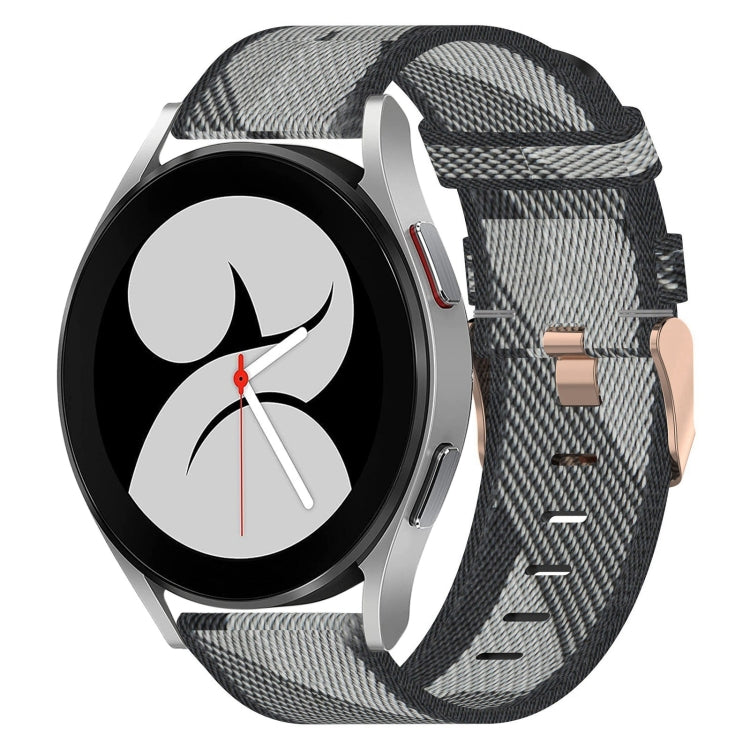 Correia de relógio em nylon trançado 20mm, para Samsung Galaxy Watch5 40mm, para Samsung Galaxy Watch5 44mm, para Samsung Galaxy Watch5 Pro 45mm, para Samsung Galaxy Watch4 40mm, para Samsung Galaxy Watch4 44mm, para Samsung Galaxy Watch4 Classic 46mm
