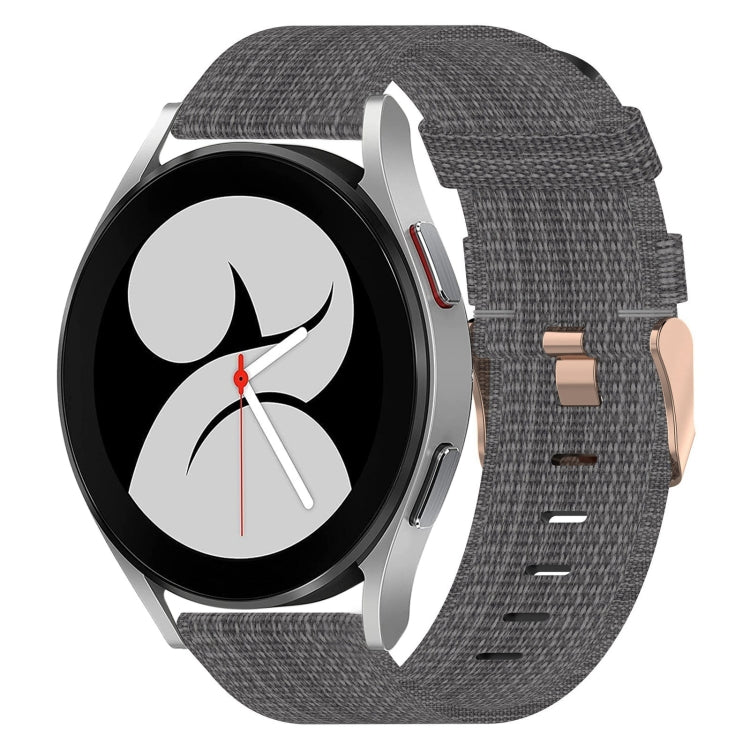 Correia de relógio em nylon trançado 20mm, para Samsung Galaxy Watch5 40mm, para Samsung Galaxy Watch5 44mm, para Samsung Galaxy Watch5 Pro 45mm, para Samsung Galaxy Watch4 40mm, para Samsung Galaxy Watch4 44mm, para Samsung Galaxy Watch4 Classic 46mm