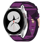 Correia de relógio em nylon trançado 20mm, para Samsung Galaxy Watch5 40mm, para Samsung Galaxy Watch5 44mm, para Samsung Galaxy Watch5 Pro 45mm, para Samsung Galaxy Watch4 40mm, para Samsung Galaxy Watch4 44mm, para Samsung Galaxy Watch4 Classic 46mm