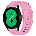Correia de relógio em nylon trançado 20mm, para Samsung Galaxy Watch5 40mm, para Samsung Galaxy Watch5 44mm, para Samsung Galaxy Watch5 Pro 45mm, para Samsung Galaxy Watch4 40mm, para Samsung Galaxy Watch4 44mm, para Samsung Galaxy Watch4 Classic 46mm