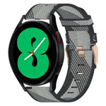 Correia de relógio em nylon trançado 20mm, para Samsung Galaxy Watch5 40mm, para Samsung Galaxy Watch5 44mm, para Samsung Galaxy Watch5 Pro 45mm, para Samsung Galaxy Watch4 40mm, para Samsung Galaxy Watch4 44mm, para Samsung Galaxy Watch4 Classic 46mm