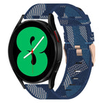 Correia de relógio em nylon trançado 20mm, para Samsung Galaxy Watch5 40mm, para Samsung Galaxy Watch5 44mm, para Samsung Galaxy Watch5 Pro 45mm, para Samsung Galaxy Watch4 40mm, para Samsung Galaxy Watch4 44mm, para Samsung Galaxy Watch4 Classic 46mm