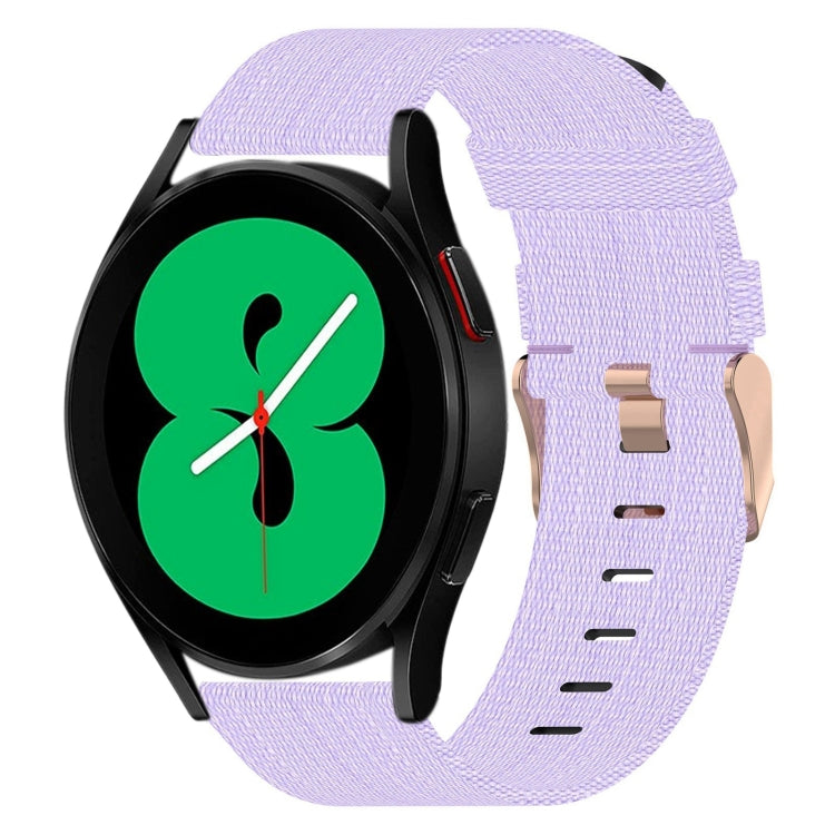 Correia de relógio em nylon trançado 20mm, para Samsung Galaxy Watch5 40mm, para Samsung Galaxy Watch5 44mm, para Samsung Galaxy Watch5 Pro 45mm, para Samsung Galaxy Watch4 40mm, para Samsung Galaxy Watch4 44mm, para Samsung Galaxy Watch4 Classic 46mm