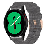 Correia de relógio em nylon trançado 20mm, para Samsung Galaxy Watch5 40mm, para Samsung Galaxy Watch5 44mm, para Samsung Galaxy Watch5 Pro 45mm, para Samsung Galaxy Watch4 40mm, para Samsung Galaxy Watch4 44mm, para Samsung Galaxy Watch4 Classic 46mm