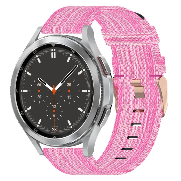 Correia de relógio em nylon trançado 20mm, para Samsung Galaxy Watch5 40mm, para Samsung Galaxy Watch5 44mm, para Samsung Galaxy Watch5 Pro 45mm, para Samsung Galaxy Watch4 40mm, para Samsung Galaxy Watch4 44mm, para Samsung Galaxy Watch4 Classic 46mm