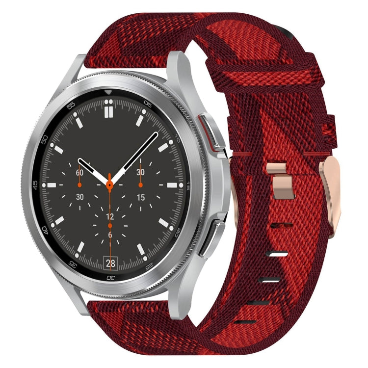 Correia de relógio em nylon trançado 20mm, para Samsung Galaxy Watch5 40mm, para Samsung Galaxy Watch5 44mm, para Samsung Galaxy Watch5 Pro 45mm, para Samsung Galaxy Watch4 40mm, para Samsung Galaxy Watch4 44mm, para Samsung Galaxy Watch4 Classic 46mm
