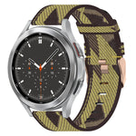 Correia de relógio em nylon trançado 20mm, para Samsung Galaxy Watch5 40mm, para Samsung Galaxy Watch5 44mm, para Samsung Galaxy Watch5 Pro 45mm, para Samsung Galaxy Watch4 40mm, para Samsung Galaxy Watch4 44mm, para Samsung Galaxy Watch4 Classic 46mm