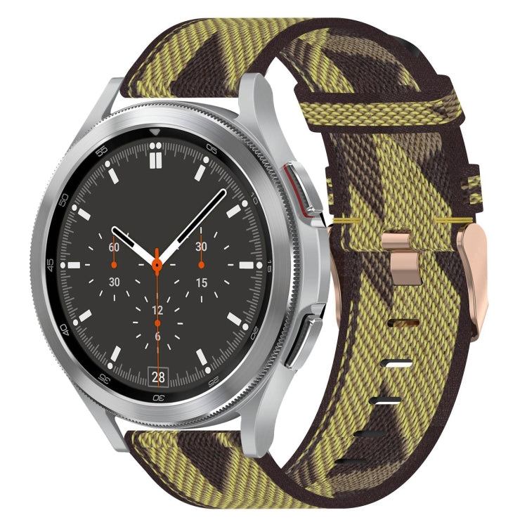 Correia de relógio em nylon trançado 20mm, para Samsung Galaxy Watch5 40mm, para Samsung Galaxy Watch5 44mm, para Samsung Galaxy Watch5 Pro 45mm, para Samsung Galaxy Watch4 40mm, para Samsung Galaxy Watch4 44mm, para Samsung Galaxy Watch4 Classic 46mm