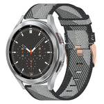 Correia de relógio em nylon trançado 20mm, para Samsung Galaxy Watch5 40mm, para Samsung Galaxy Watch5 44mm, para Samsung Galaxy Watch5 Pro 45mm, para Samsung Galaxy Watch4 40mm, para Samsung Galaxy Watch4 44mm, para Samsung Galaxy Watch4 Classic 46mm