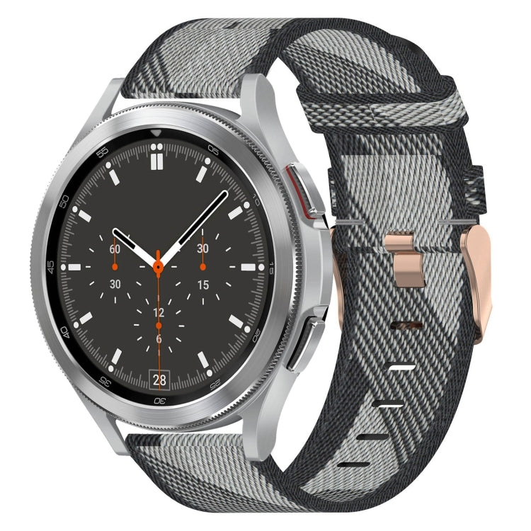 Correia de relógio em nylon trançado 20mm, para Samsung Galaxy Watch5 40mm, para Samsung Galaxy Watch5 44mm, para Samsung Galaxy Watch5 Pro 45mm, para Samsung Galaxy Watch4 40mm, para Samsung Galaxy Watch4 44mm, para Samsung Galaxy Watch4 Classic 46mm