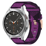 Correia de relógio em nylon trançado 20mm, para Samsung Galaxy Watch5 40mm, para Samsung Galaxy Watch5 44mm, para Samsung Galaxy Watch5 Pro 45mm, para Samsung Galaxy Watch4 40mm, para Samsung Galaxy Watch4 44mm, para Samsung Galaxy Watch4 Classic 46mm