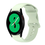 Pulseira de Silicone Cor Sólida com Fivela Borboleta 20mm, Para Samsung Galaxy Watch 4 44mm, Para Samsung Galaxy Watch 4 Classic 46mm, Para Samsung Galaxy Watch 4 Classic 42mm, Para Samsung Galaxy Watch Active 2