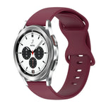 Pulseira de Silicone Cor Sólida com Fivela Borboleta 20mm, Para Samsung Galaxy Watch 4 44mm, Para Samsung Galaxy Watch 4 Classic 46mm, Para Samsung Galaxy Watch 4 Classic 42mm, Para Samsung Galaxy Watch Active 2