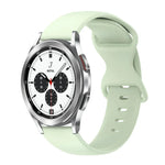 Pulseira de Silicone Cor Sólida com Fivela Borboleta 20mm, Para Samsung Galaxy Watch 4 44mm, Para Samsung Galaxy Watch 4 Classic 46mm, Para Samsung Galaxy Watch 4 Classic 42mm, Para Samsung Galaxy Watch Active 2
