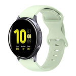 Pulseira de Silicone Cor Sólida com Fivela Borboleta 20mm, Para Samsung Galaxy Watch 4 44mm, Para Samsung Galaxy Watch 4 Classic 46mm, Para Samsung Galaxy Watch 4 Classic 42mm, Para Samsung Galaxy Watch Active 2