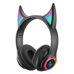 Auriculares para Crianças STN25 com Microfone, Luz Brilhante, Sem Fios, Música, Presente de Natal com Caixa