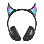 Auriculares para Crianças STN25 com Microfone, Luz Brilhante, Sem Fios, Música, Presente de Natal com Caixa