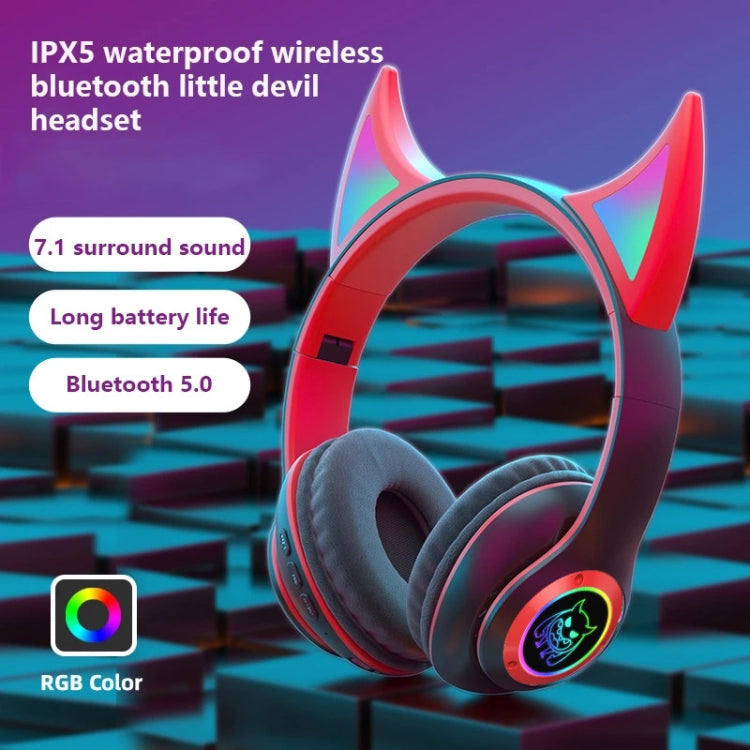 Auriculares para Crianças STN25 com Microfone, Luz Brilhante, Sem Fios, Música, Presente de Natal com Caixa