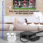 Transmissor de Áudio Bluetooth 5.2 de Baixa Latência T9 Suporta Fibra Óptica, Coaxial, APTX Série Completa, com Cabo USB, Sem Cabo