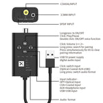 Transmissor de Áudio Bluetooth 5.2 de Baixa Latência T9 Suporta Fibra Óptica, Coaxial, APTX Série Completa, com Cabo USB, Sem Cabo