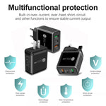 45W PD3.0 + 2 x QC3.0 USB Multi Port Quick Charger, UK Plug, UK Plug
