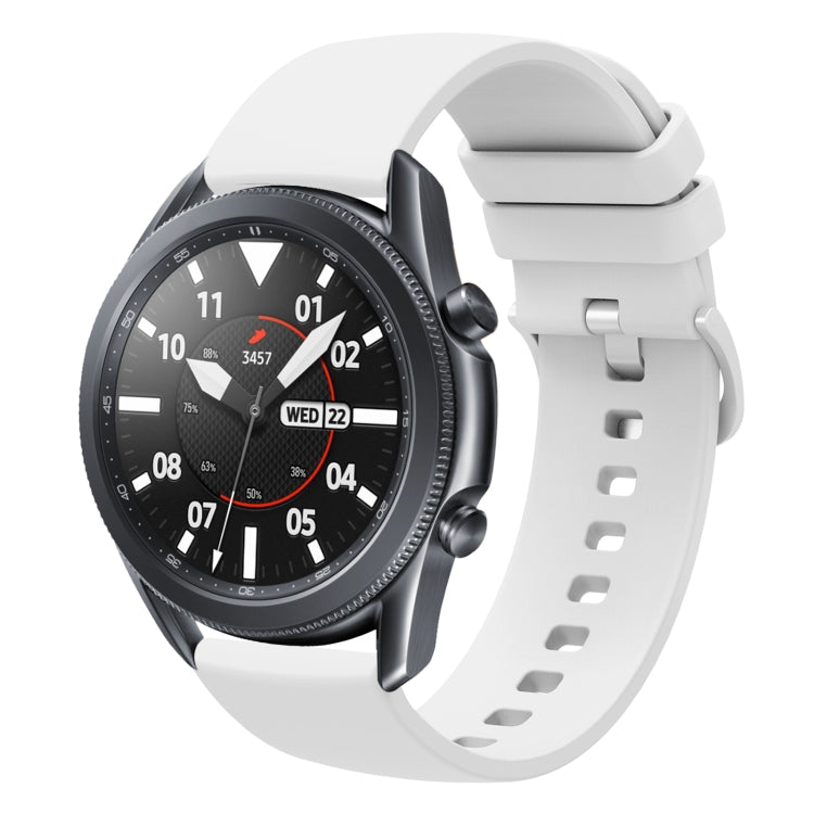 22mm Solid Color Soft Silicone Watch Band, For Samsung Galaxy Watch3 45mm, For Samsung Galaxy Watch 46mm, For Samsung Gear S3 Classic, For Samsung Gear S3 Frontier