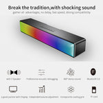 Coluna Bluetooth Soundbar HiFi com Luz RGB AEC BT601 para Home Theater, BT601