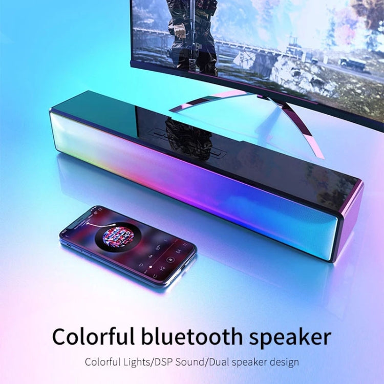 Coluna Bluetooth Soundbar HiFi com Luz RGB AEC BT601 para Home Theater, BT601