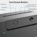 Coluna Bluetooth Soundbar HiFi com Luz RGB AEC BT601 para Home Theater, BT601