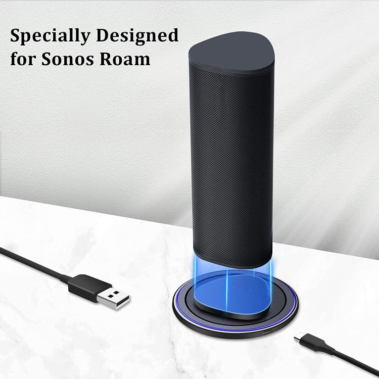 Base de Carregamento Magnética Sem Fios para Coluna Bluetooth Sonos Roam, para Sonos Roam
