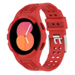 Correia de Relógio Inteligente Armor Integrada TPU com Fivela de Duplo Pino, Para Samsung Galaxy Watch5 40mm, Para Samsung Galaxy Watch5 44mm, Para Samsung Galaxy Watch4 44mm