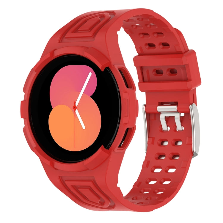 Correia de Relógio Inteligente Armor Integrada TPU com Fivela de Duplo Pino, Para Samsung Galaxy Watch5 40mm, Para Samsung Galaxy Watch5 44mm, Para Samsung Galaxy Watch4 44mm