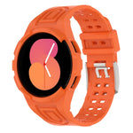 Correia de Relógio Inteligente Armor Integrada TPU com Fivela de Duplo Pino, Para Samsung Galaxy Watch5 40mm, Para Samsung Galaxy Watch5 44mm, Para Samsung Galaxy Watch4 44mm
