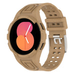 Correia de Relógio Inteligente Armor Integrada TPU com Fivela de Duplo Pino, Para Samsung Galaxy Watch5 40mm, Para Samsung Galaxy Watch5 44mm, Para Samsung Galaxy Watch4 44mm