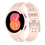 Correia de Relógio Inteligente Armor Integrada TPU com Fivela de Duplo Pino, Para Samsung Galaxy Watch5 40mm, Para Samsung Galaxy Watch5 44mm, Para Samsung Galaxy Watch4 44mm