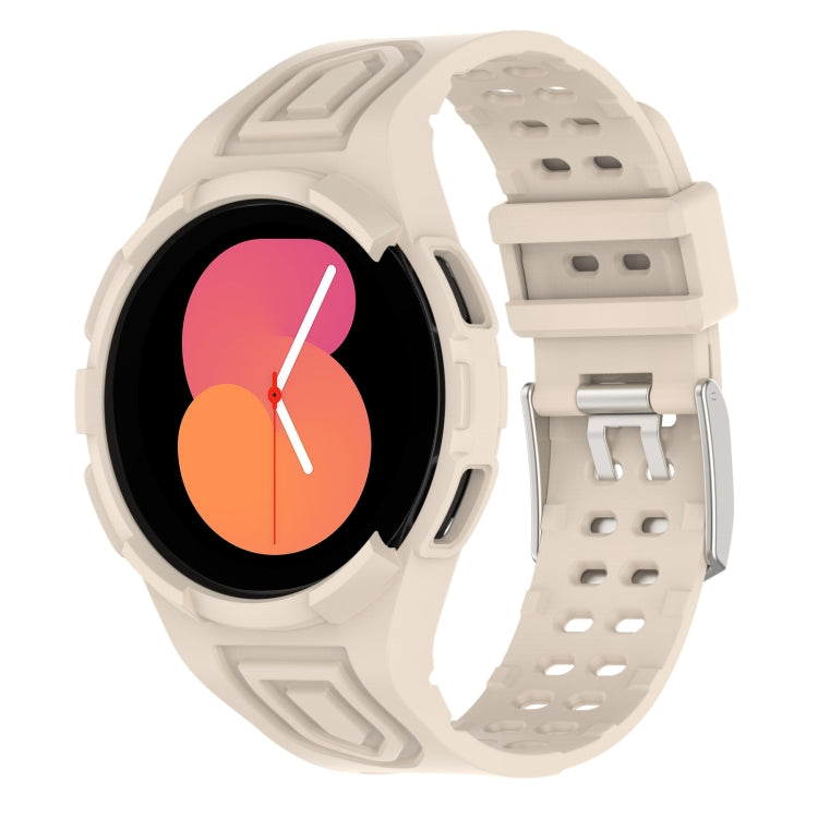 Correia de Relógio Inteligente Armor Integrada TPU com Fivela de Duplo Pino, Para Samsung Galaxy Watch5 40mm, Para Samsung Galaxy Watch5 44mm, Para Samsung Galaxy Watch4 44mm