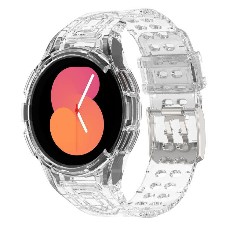 Correia de Relógio Inteligente Armor Integrada TPU com Fivela de Duplo Pino, Para Samsung Galaxy Watch5 40mm, Para Samsung Galaxy Watch5 44mm, Para Samsung Galaxy Watch4 44mm
