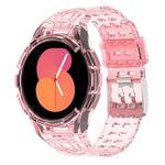 Correia de Relógio Inteligente Armor Integrada TPU com Fivela de Duplo Pino, Para Samsung Galaxy Watch5 40mm, Para Samsung Galaxy Watch5 44mm, Para Samsung Galaxy Watch4 44mm