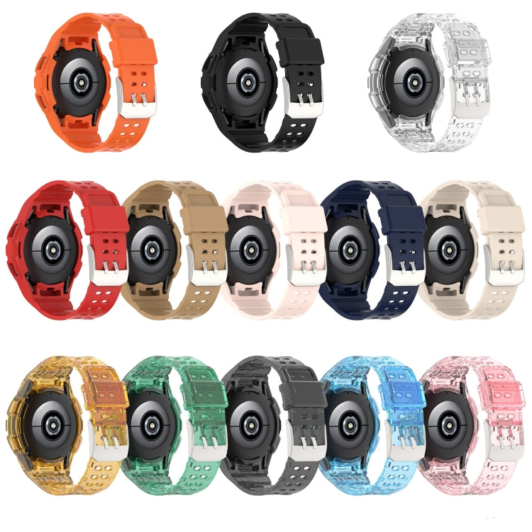 Correia de Relógio Inteligente Armor Integrada TPU com Fivela de Duplo Pino, Para Samsung Galaxy Watch5 40mm, Para Samsung Galaxy Watch5 44mm, Para Samsung Galaxy Watch4 44mm