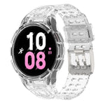 Correia de Relógio Inteligente Armor Integrada TPU com Fivela de Duplo Pino, Para Samsung Galaxy Watch5 40mm, Para Samsung Galaxy Watch5 44mm, Para Samsung Galaxy Watch4 44mm