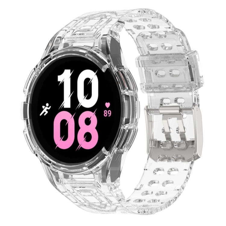 Correia de Relógio Inteligente Armor Integrada TPU com Fivela de Duplo Pino, Para Samsung Galaxy Watch5 40mm, Para Samsung Galaxy Watch5 44mm, Para Samsung Galaxy Watch4 44mm