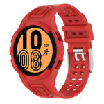 Correia de Relógio Inteligente Armor Integrada TPU com Fivela de Duplo Pino, Para Samsung Galaxy Watch5 40mm, Para Samsung Galaxy Watch5 44mm, Para Samsung Galaxy Watch4 44mm