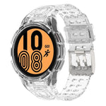 Correia de Relógio Inteligente Armor Integrada TPU com Fivela de Duplo Pino, Para Samsung Galaxy Watch5 40mm, Para Samsung Galaxy Watch5 44mm, Para Samsung Galaxy Watch4 44mm
