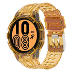 Correia de Relógio Inteligente Armor Integrada TPU com Fivela de Duplo Pino, Para Samsung Galaxy Watch5 40mm, Para Samsung Galaxy Watch5 44mm, Para Samsung Galaxy Watch4 44mm