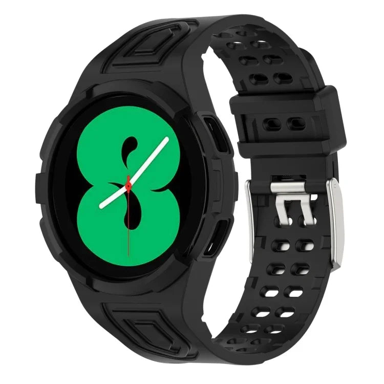 Correia de Relógio Inteligente com Fivela Dupla em TPU Integrado Armor, Para Samsung Galaxy Watch4 40mm, Para Samsung Galaxy Watch4 Classic 46mm