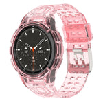 Armor Integrated TPU Double-Pin Buckle Smart Watch Band, For Samsung Galaxy Watch4 40mm, For Samsung Galaxy Watch4 Classic 46mm
