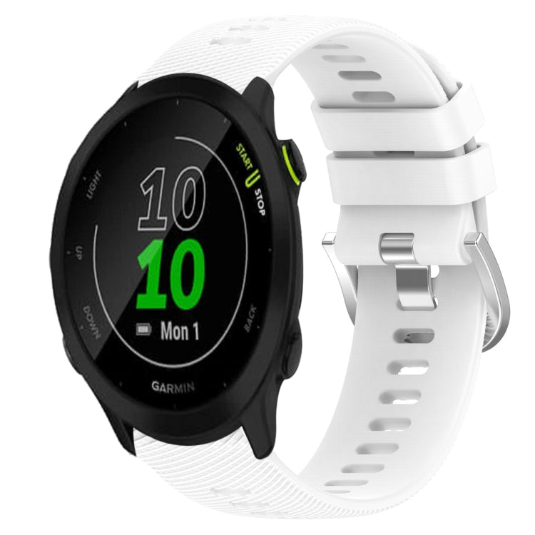 20mm Solid Color Soft Silicone Watch Band, For Garmin Forerunner 55, For Garmin Venu, For Garmin Venu SQ, For Garminmove Luxe